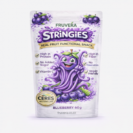 Stringies Blueberry character